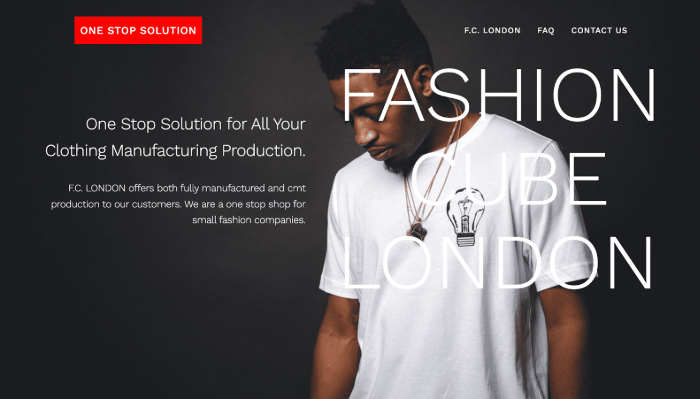 clothing production London